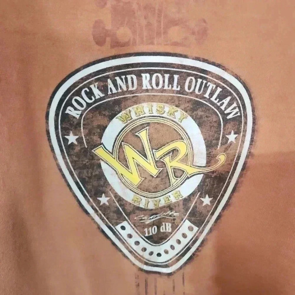 Whisky River Rock & Roll Tee. Size Medium - Picture 4 of 5